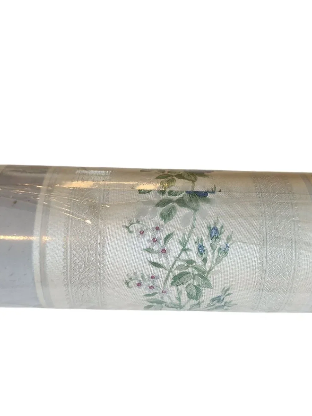 Mirage PrePasted Vinyl wallpaper 1980's floral striped